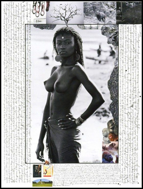 peter beard, collages, photography, paintings, fashion, art, kenya