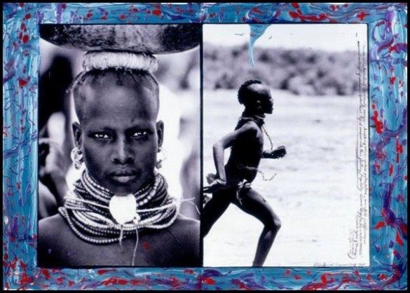 peter beard, collages, photography, paintings, fashion, art, kenya