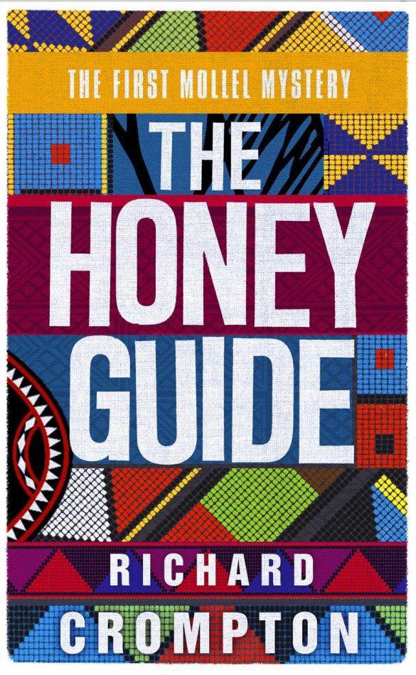 the honey guide, richard crompton, kenya, police, crime series, crime novel, book cover, african art, african book